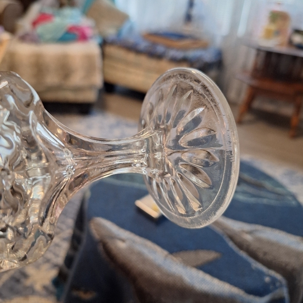 Vintage Anchor Hocking Wexford Vintage 7” Stemmed Wine water Goblets press Glass - Picture 8 of 11